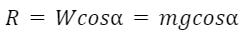 Upward force is equal to the downward force